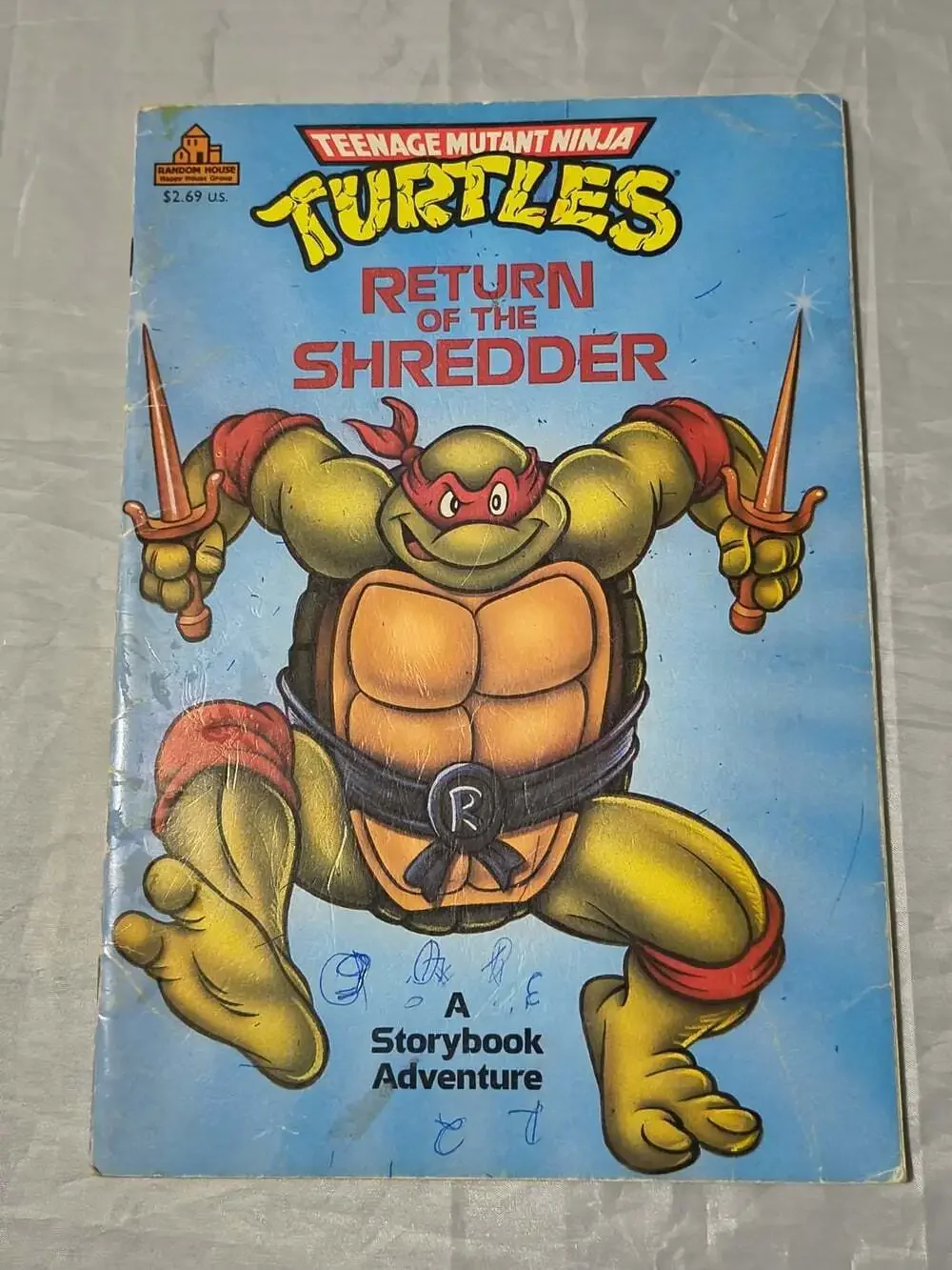 Teenage Mutant Ninja Turtles Lot Of 8 PB Books 1990 Random House Illus